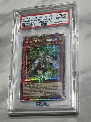 Wynn the Wind Channeler PSA10 Starlight Rare Yu-Gi-Oh! 2020 First