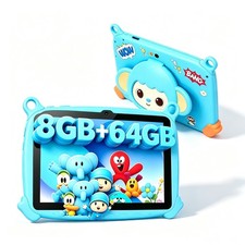 7 Inch Android Tablet Kids 8GB 64GB WiFi Bluetooth Dual Camera Learning Gift