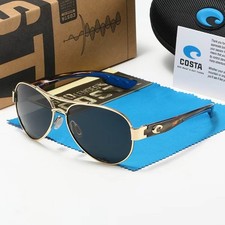 Costa Del Mar South Point Sunglasses Gold Frame Pink Mirror Polarized 580p