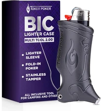 - Bic Lighter Case Multi Tool 2.0 - Black, All Inclusive Tool for Camping and Ot