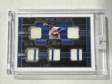 2023 Panini Three & Two FERGIE JENKINS Full Count Swatches 25/25 HOF