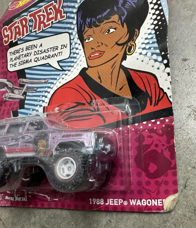 Jeep Wagoneer Real Riders LR 2014 Hot Wheels Premium Star Trek LT.Uhura 1988 nuevo Foto 2 de 4