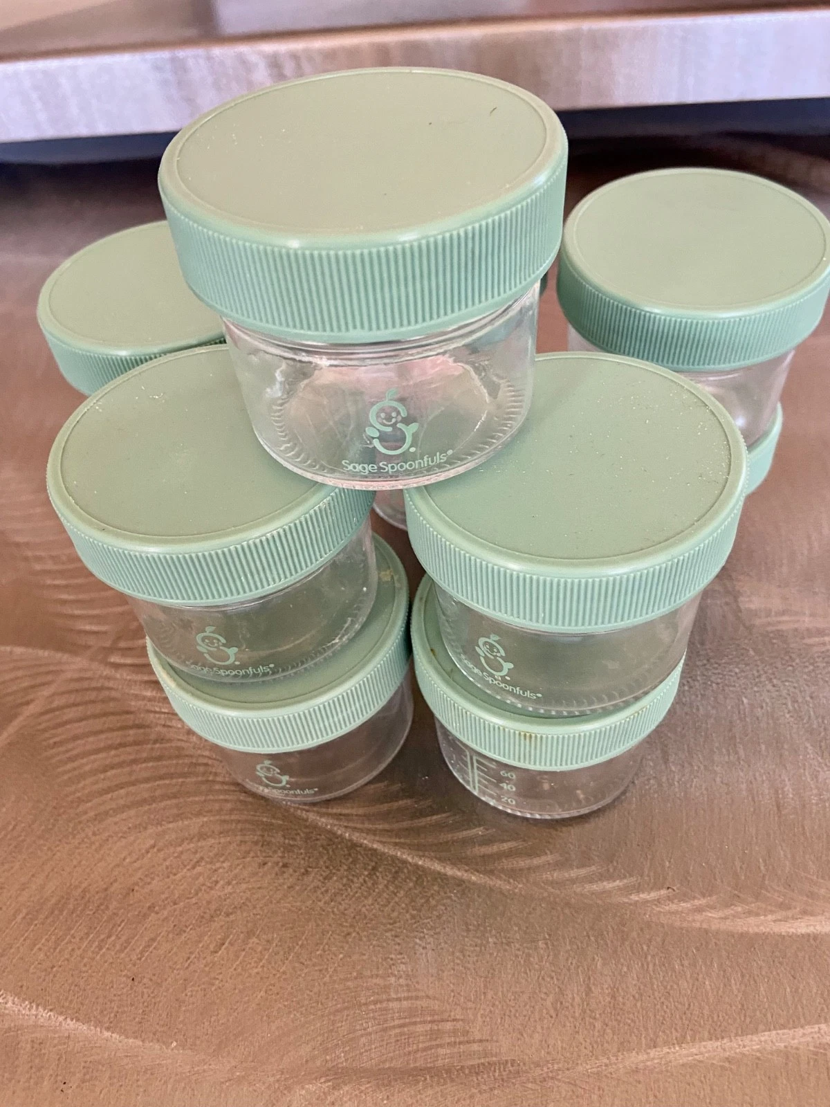 Sage Spoonfuls Glass Baby Food Containers with Lids -11 Jars , 2 oz
Opens in a new window or tab