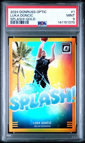 Luka Doncic [Gold] #1 2024 Panini Donruss Optic Splash card