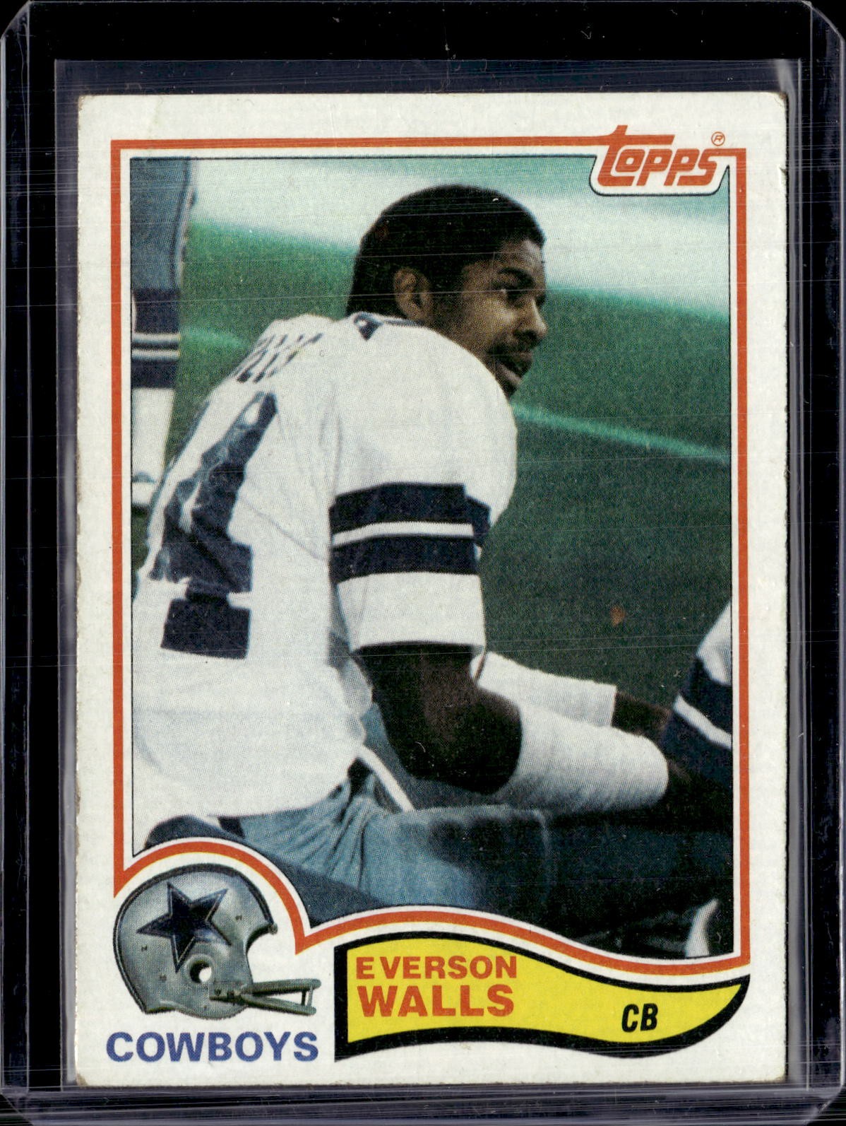 1982 Topps #327 Everson Walls Rookie RC Dallas Cowboys VG-EX (small crease)