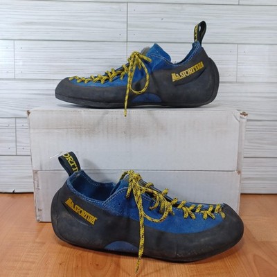 La Sportiva Climbing Shoes Mens US 7 /EU 40 Suede Blue Made  display picture 2