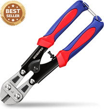 Mini Bolt Cutter 8" Heavy Duty Wire Cable Snips Spring Loaded Anti-Slip Handle