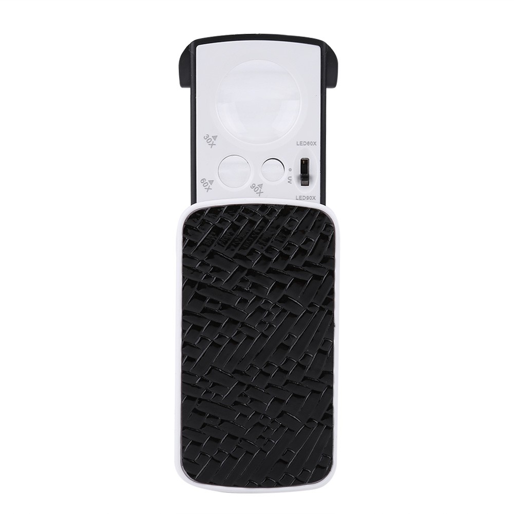 LED Jewelry Magnifier Compact High-Definition For Appraising Jewelry Black