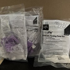3x Total MEDLINE EntraFlo 1000mL GRAVITY FEEDING SET REF ENFIT70503