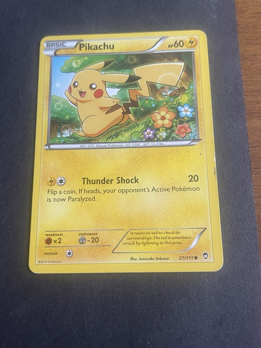 NON HOLO Pikachu 27/111 LP - XY Furious Fists Pokemon Card | eBay