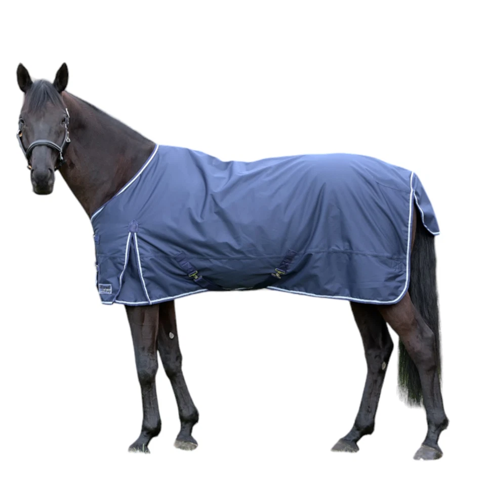 EQuest Outdoordecke Kingston für Pferde, navy - 100g/m² - 155 cm Pferdedecke