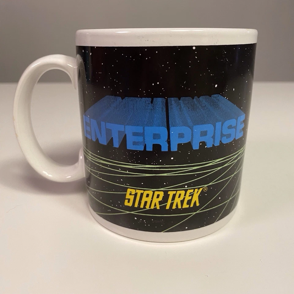 Starship ENTERPRISE Star Trek Mug Coffee Cup Vintage 1991 - Image 3 of 4