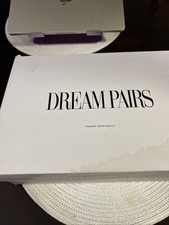 Dream Pairs Women Block Chunky High Heel Round Toe Wedding Dress Pump Shoes