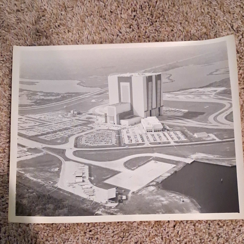 NASA Kennedy Space Center Aerial View 1973 B&W Press Photo Original 8x10