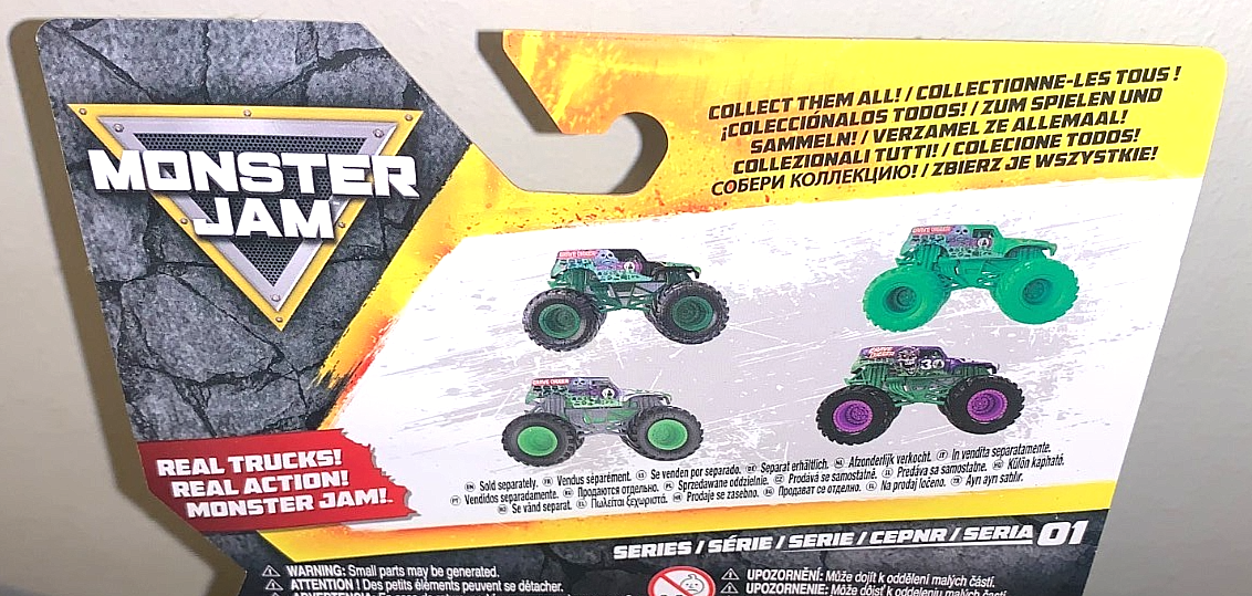 SPIN MASTER 2025 MONSTER JAM GRAVE DIGGER SILVER 25TH ANNIVERSARY