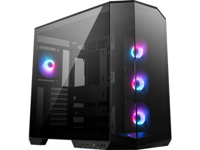 MSI MAG PANO 100R PZ Project Zero Mid Tower ATX Gaming Case, Tempered Glass,