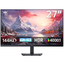 KTC 27 Inch QHD 144Hz Gaming Monitor 2K 1440P FreeSync G-Sync H27T27S