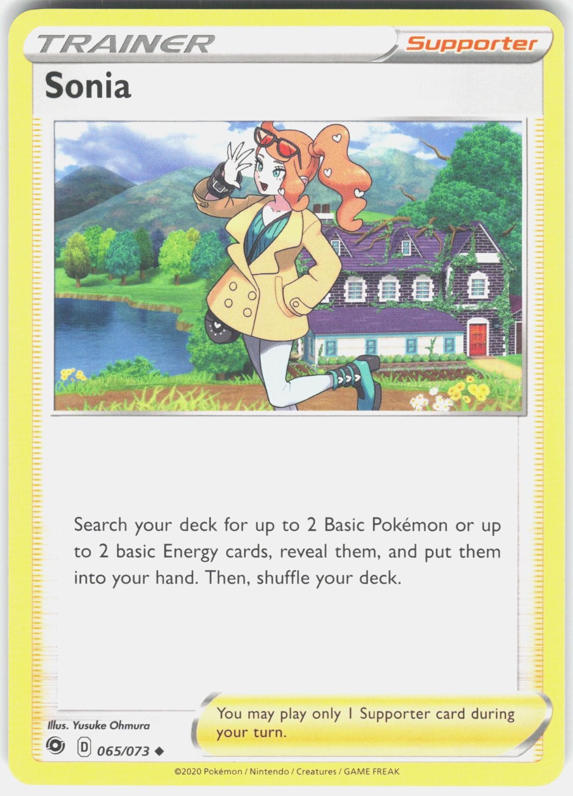Sonia 065/073 Uncommon Champion's Path Pokemon Near Mint