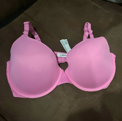 PINK Wear Everywhere Lightly Lined T-Shirt Bra 38DD Pink Adjustable Straps