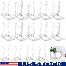14 Adjustable Acrylic Display Stands Multi-Angle Holder Comics Plates Artworks