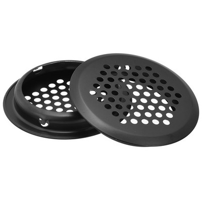 53mm Circular Soffit Vent, 30pcs Stainless Steel Round Air Vents, Black