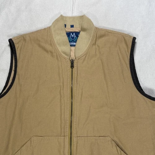 Members Only Vest Mens Large Vintage Outdoor Work Jacket Canvas image 2