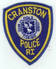 RHODE ISLAND RI CRANSTON POLICE NICE SHOULDER PATCH SHERIFF