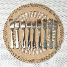 Mikasa Japan 18/8 Stainless Steel The Ritz Flatware Set of 9 Dinner Forks