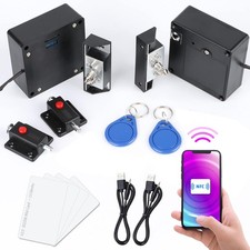 Hidden RFID Cabinet Lock, Smart NFC Electronic Locks Black, Blue, Red, Silver