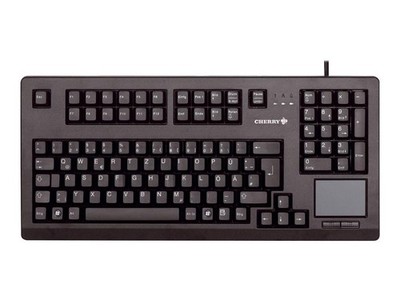 Cherry TouchBoard Wired USB German Compact Touchpad Keyboard - QWERTZ
