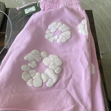 Denim Tears The Cotton Wreath Shorts  Powder pink - SIZE LARGE