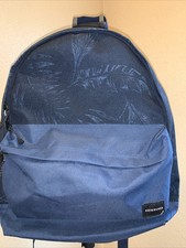 Quiksilver Backpack Blue Floral Pattern Fast Shipping