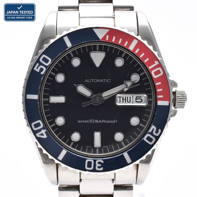skx023 7s26 0050 seiko 自動巻 Seiko SKX023 7S26-0050 Automatic Diver Watch Day-Date Blue Dial