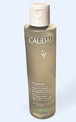 Caudalie Vinopure Purifying Toner 6.7 oz 200 mL Salicylic Acid Nearly Full