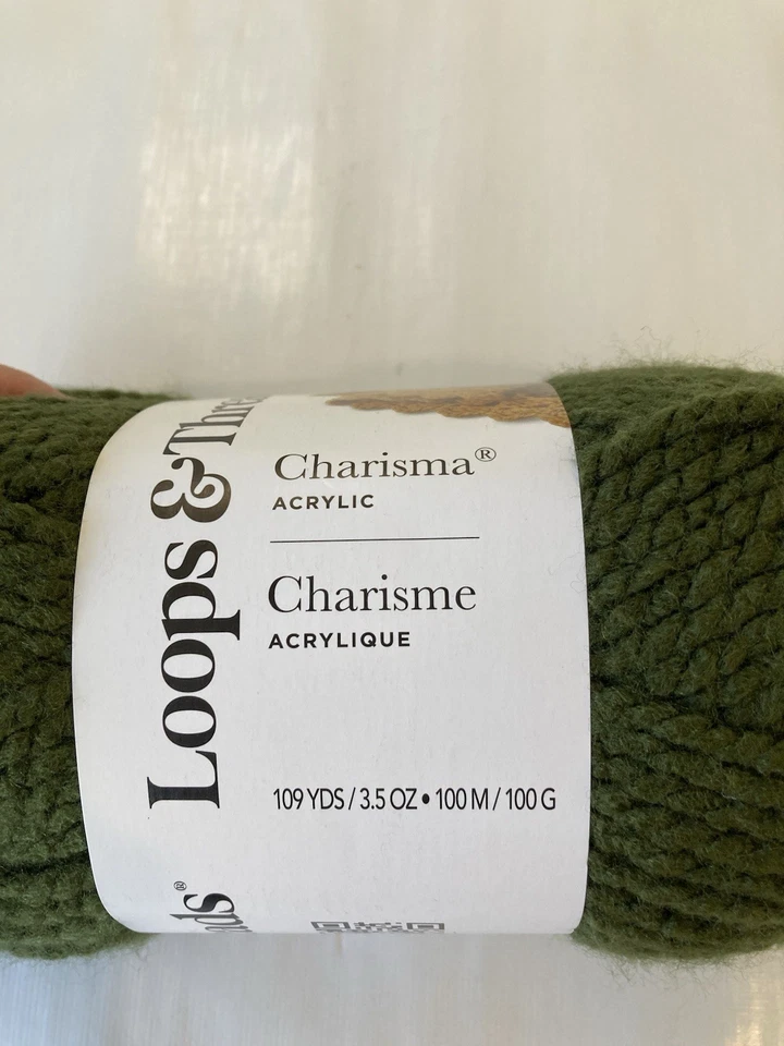 Lot of 3-Loops & Threads-Charisma-Acrylic Yarn-5 Bulky-Forest-Same Dye Lot-#2138 - Image 3 of 4