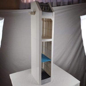 Nintendo Wii Storage Tower Stand Holds Console Games Controllers