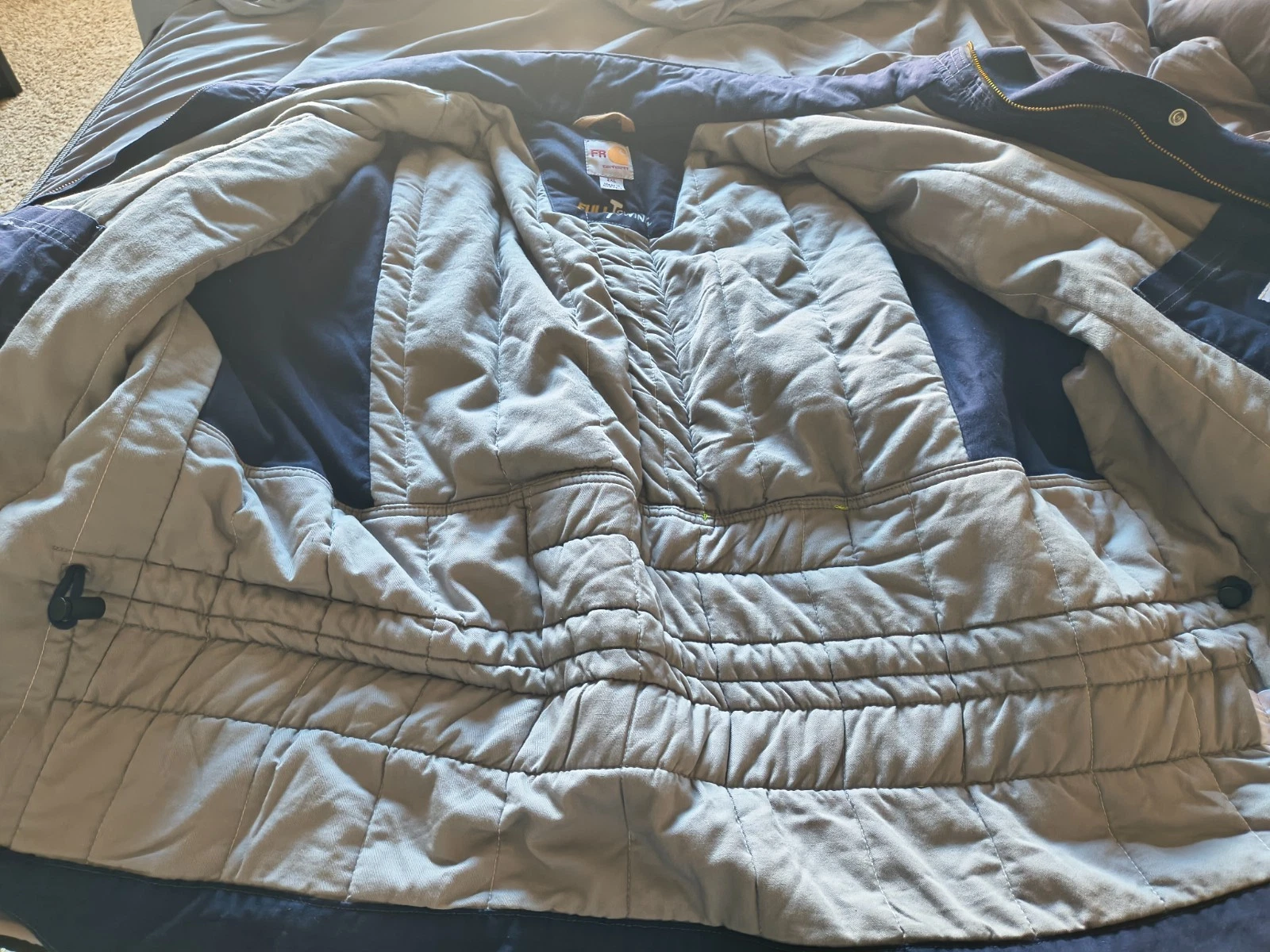 Carhartt FR Flame Resistant Coat Style 102182-410 Blue 2XL Regular NEW - product detail image 4