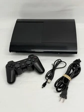 Sony PS3 Super Slim 250GB Console W/ OEM Controller Black Cech-4201b