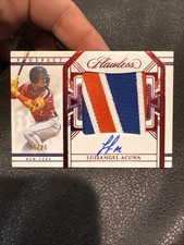 2024 Flawless Luisangel Acuna Prospect Patch Auto Ruby /20 #PPA-LA Mets