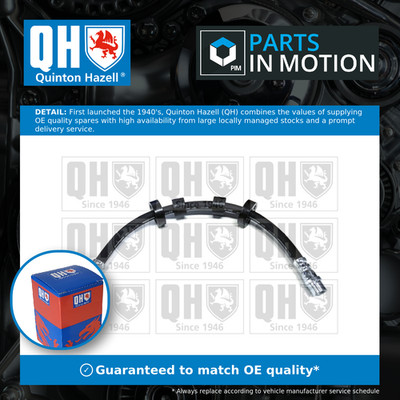 Brake Hose fits VW TRANSPORTER Mk4 2.5 Front 92 to 03 Hydraulic QH 7D0611701C