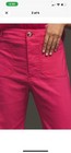 NWT Anthropologie Colette Straight Pants Medium Pink Cotton Blend 33 Tall — photo 2