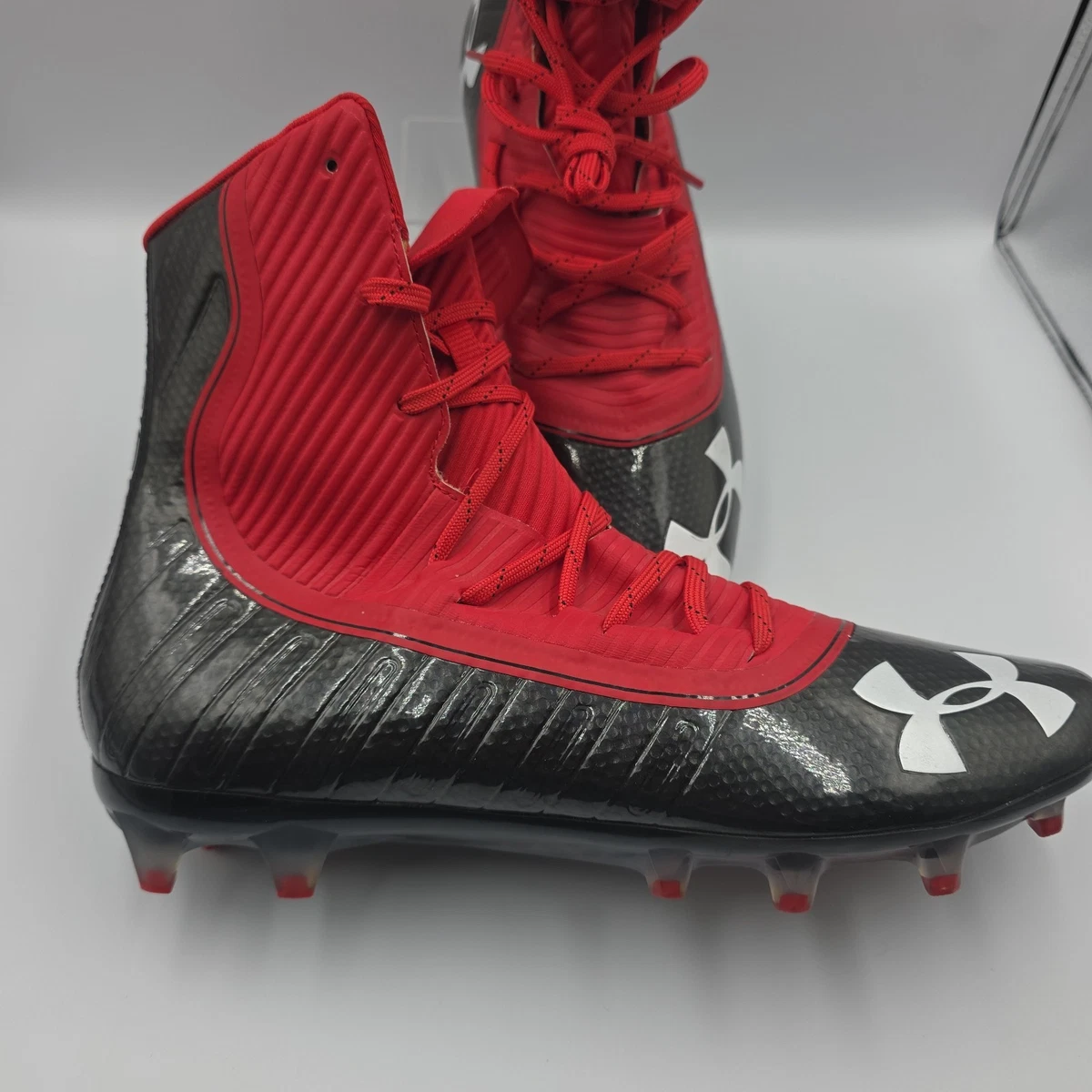 Under armour Red 13 US Football Shoes & Cleats for Men for  display picture 3