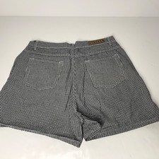 Vintage Generra Shorts 90 s Womens High Waisted Sz 14 black/white checkered