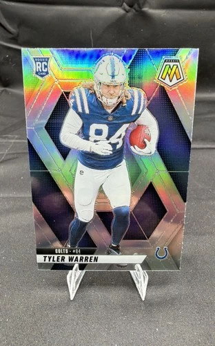 2025 Panini Mosaic - Rookies Tyler Warren #354 Silver Prizm (RC)