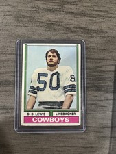 1974 Topps D.D. Lewis #303 RC Dallas Cowboys VG