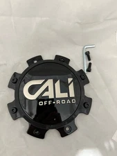 CALI OFF-ROAD Front Dually Black Wheel Center Cap with Screws C109115B01-F