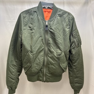 Vintage Alpha Industries MA-1 Flight Jacket Men s Size Small 2-Way