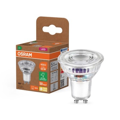 Osram LED Glas Reflektor 2,5W = 50W GU10 450lm warmweiß 2700K 100° effizient