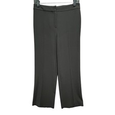 St John Caviar Trouser Pants Sz 6 Black Classic Straight Leg Career Quiet Luxury