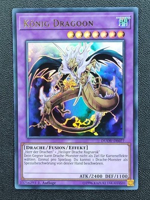  König Dragoon  DUOV-DE077   Yu-Gi-Oh!   Ultra Rare   Near Mint   Deutsch  1.Auf